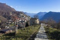 Alps and Lugano city from lookout point