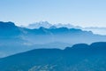 Alps and Mont Blanc (Monte Bianco) Royalty Free Stock Photo