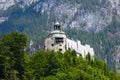 Alps mountain castle summer view Royalty Free Stock Photo
