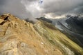 Alps Mountains and Gorner Glacier in the background, landmark attraction in Switzerland Royalty Free Stock Photo