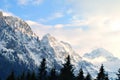 Alps mountains in winter