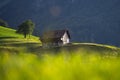 Alps old wooden house. Old House in the European Alps. Old Cabin in the forest. Dilapidated house in the European Alps Royalty Free Stock Photo