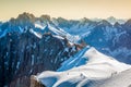 The Alps over Chamonix Royalty Free Stock Photo