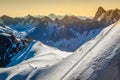 The Alps over Chamonix Royalty Free Stock Photo