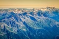 The Alps over Chamonix Royalty Free Stock Photo