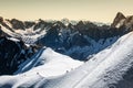 The Alps over Chamonix Royalty Free Stock Photo