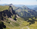 The Alps panorama from HahnenkÃÂ¶pfle mountain Austria