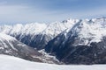 Alps Panorama in Solden, Austria Royalty Free Stock Photo