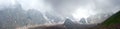 Alps panorama storm