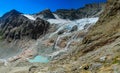 Alps panorama, trekkng, hiking and climb in the Alps Royalty Free Stock Photo