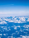 The Alps from the plane window