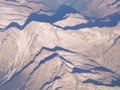 Alps from plane window