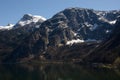 Alps range along the lake Royalty Free Stock Photo