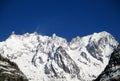 Alps snow panoramic view Monte Bianco