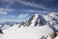 Alps snow peak Mountains in Chamonix