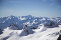 Alps Snow peak Mountains in Spring