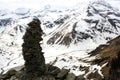 The Alps Stone Skulpture Royalty Free Stock Photo