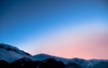 Alps sunset