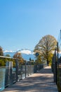 Alps and Thun lake near Spiez Royalty Free Stock Photo