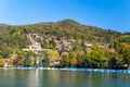 Alps and Thun lake near Spiez Royalty Free Stock Photo