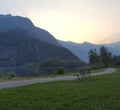 Alps in twilight