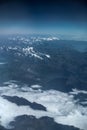 The alps with a view to mont blanc