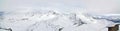 Alps Winter Panorama Royalty Free Stock Photo