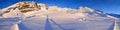 Alps Winter Panorama Royalty Free Stock Photo