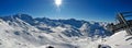 Alps Winter Panorama Royalty Free Stock Photo
