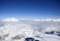 Alps Winter Panorama Royalty Free Stock Photo