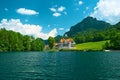 Alpsee lake at Hohenschwangau near Munich in Bavaria Royalty Free Stock Photo