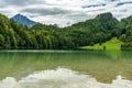 alpsee near fuessen, bavaria, germany