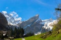 Alpstein mountain in Appenzell, Switzerland Royalty Free Stock Photo