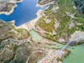 Alqueva Dam on Guadiana river in Alentejo, Portugal Royalty Free Stock Photo