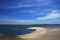 Alqueva lake, fluvial beach Royalty Free Stock Photo