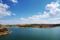 Alqueva lake near Amieira village, Portugal Royalty Free Stock Photo