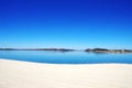 Alqueva lake near Mourao village, Portugal Royalty Free Stock Photo