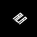 ALR letter logo design on black background Royalty Free Stock Photo