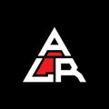 ALR triangle letter logo design with triangle shape. ALR triangle logo design monogram. ALR triangle vector logo template with red Royalty Free Stock Photo