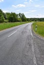 already cracked and broken road repairs Royalty Free Stock Photo