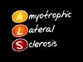 ALS - Amyotrophic Lateral Sclerosis Royalty Free Stock Photo