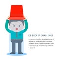 Als ice bucket challenge concept Royalty Free Stock Photo