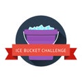 Als ice bucket challenge concept Royalty Free Stock Photo