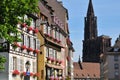 Alsace, the picturesque city of Strasbourg in Bas Rhin