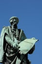 Alsace, the statue of Gutenberg in Strasbourg Royalty Free Stock Photo