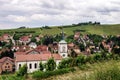 Alsace view from the top of hill Royalty Free Stock Photo