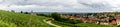 Alsace view from the top of hill Royalty Free Stock Photo