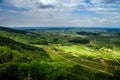 Alsace view from the top of hill Royalty Free Stock Photo