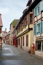 Alsatian village (France Royalty Free Stock Photo