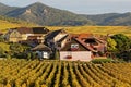 Alsatian village of Hunawihr, surrounded by vineyards Royalty Free Stock Photo